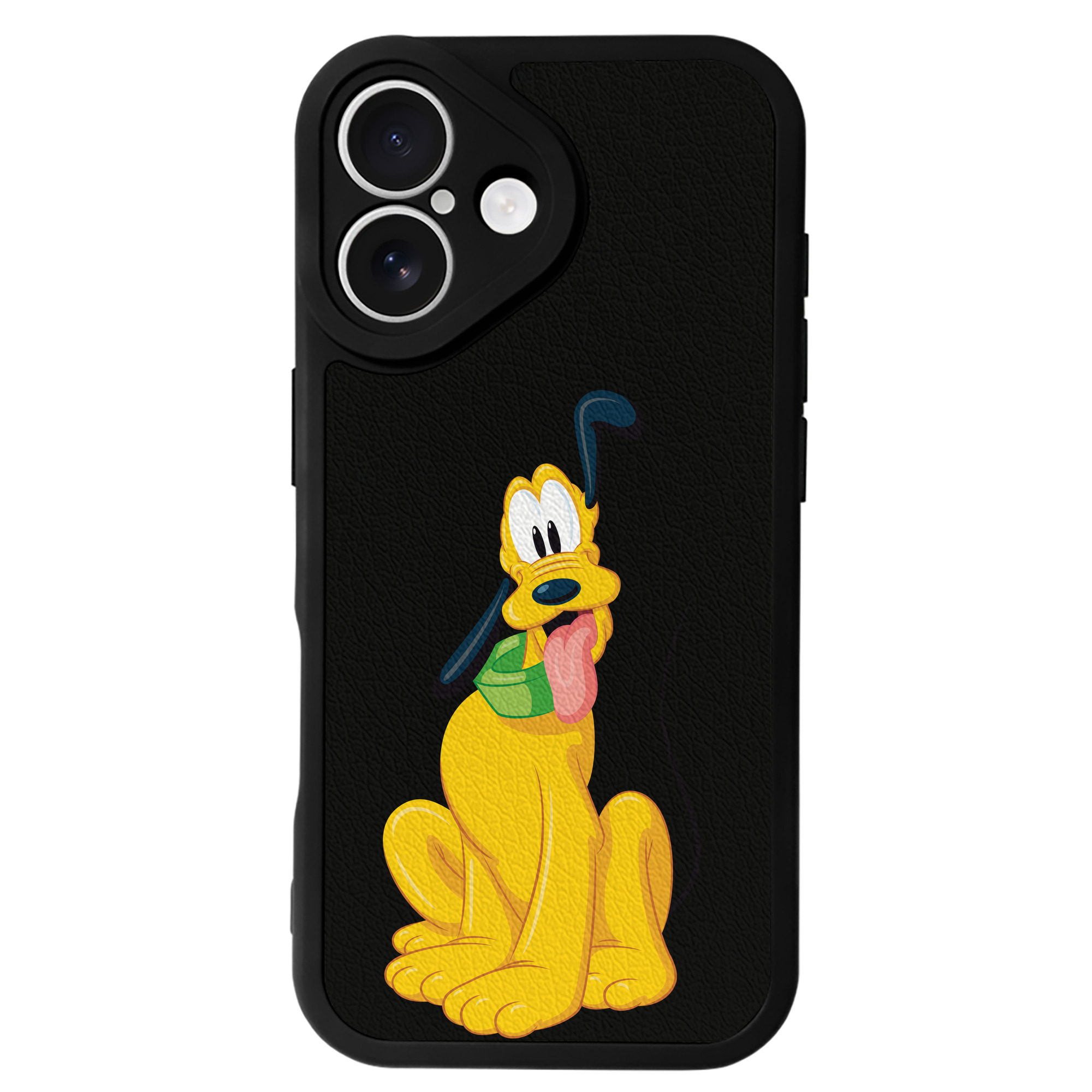 （画像用） ミッキーマウス Mickey Mouse 【iPhone 16シリーズ対応】シリコンスマホケース（レザー調） 材質：シリコン